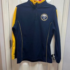 NHL Exclusive Club Collection Women’s Buffalo Sabres Quarter Zip Fleece Pullover